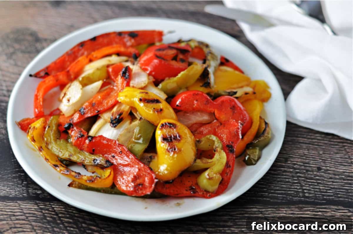 Sweet and Smoky Grilled Peppers and Onions 1 featured 10818