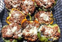 Grilled Beef Stuffed Peppers