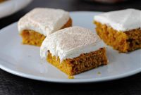 Pumpkin Bars with Cream Cheese Frosting
