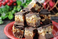 Loaded Snickers Fudge