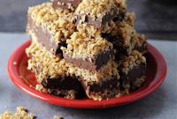 Decadent Chocolate Peanut Butter Oatmeal Bars