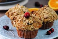 Bakery-Style Cranberry Walnut Muffins