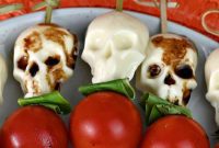 Spooky Caprese Skewers