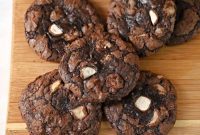 Chocolate Malted Milk Ball Brownie Cookies