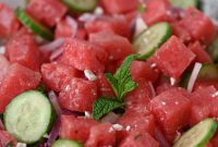 Zesty Honey-Lime Watermelon Feta Salad