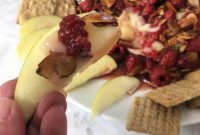 Baked Brie with Honeyed Raspberries and Toasted Almonds