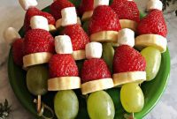 Grinch Fruit Skewers
