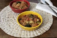 Garden Veggie Spaghetti Squash Bake