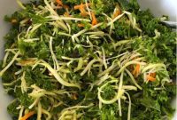 Vibrant Broccoli Kale Salad with Sweet Cranberries