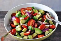 Refreshing Cucumber Tomato Red Onion Salad