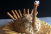 Festive Turkey Cheese Ball for Thanksgiving