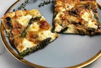 Rustic Asparagus Mushroom Galette