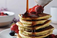 Fluffy Almond Milk Pancakes