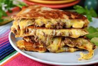 Cheesy Ground Beef Quesadillas