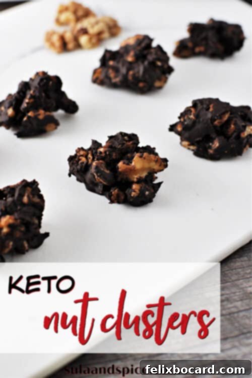 Pin for keto nut clusters