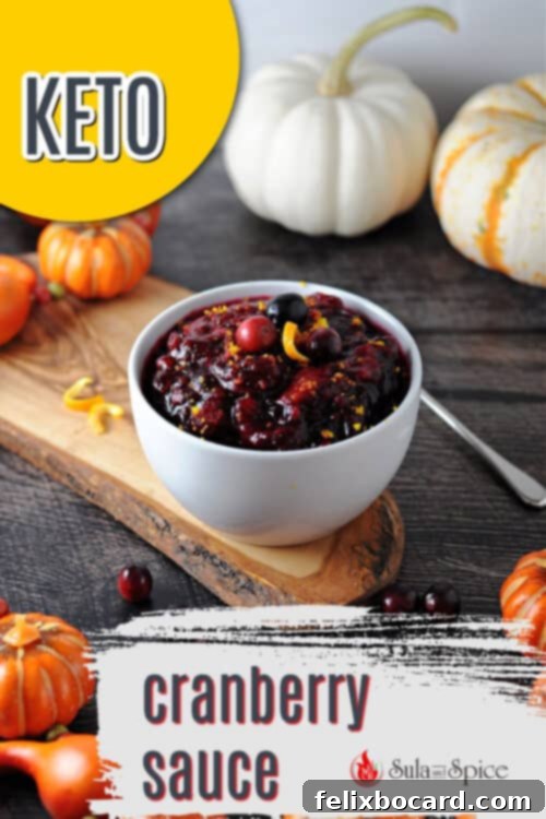 Low-Carb Cranberry Delight 5 pin for keto cranberry sauce