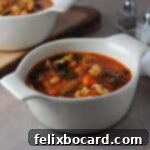 cup of Instant Pot Minestrone soup