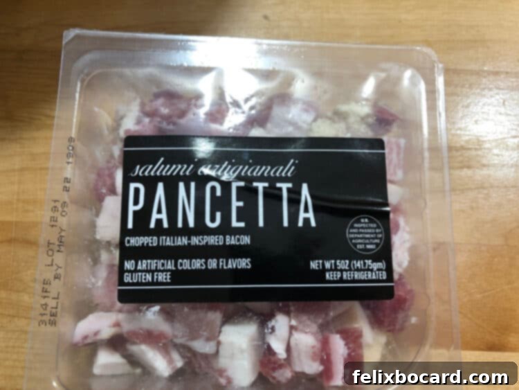 package of pancetta