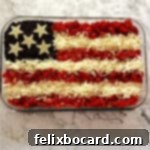 American Flag decorated Taco Dip