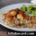 Instant Pot Tater Tot Casserole on a plate