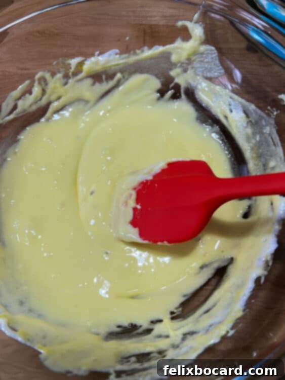 smooth mix of melted peeps marshmallow and butter.