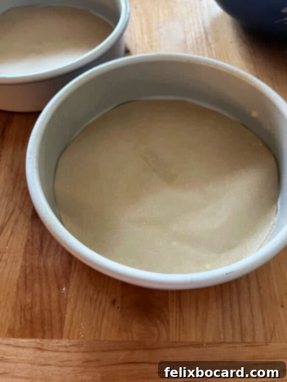 prepared pans with parschment paper and spray.