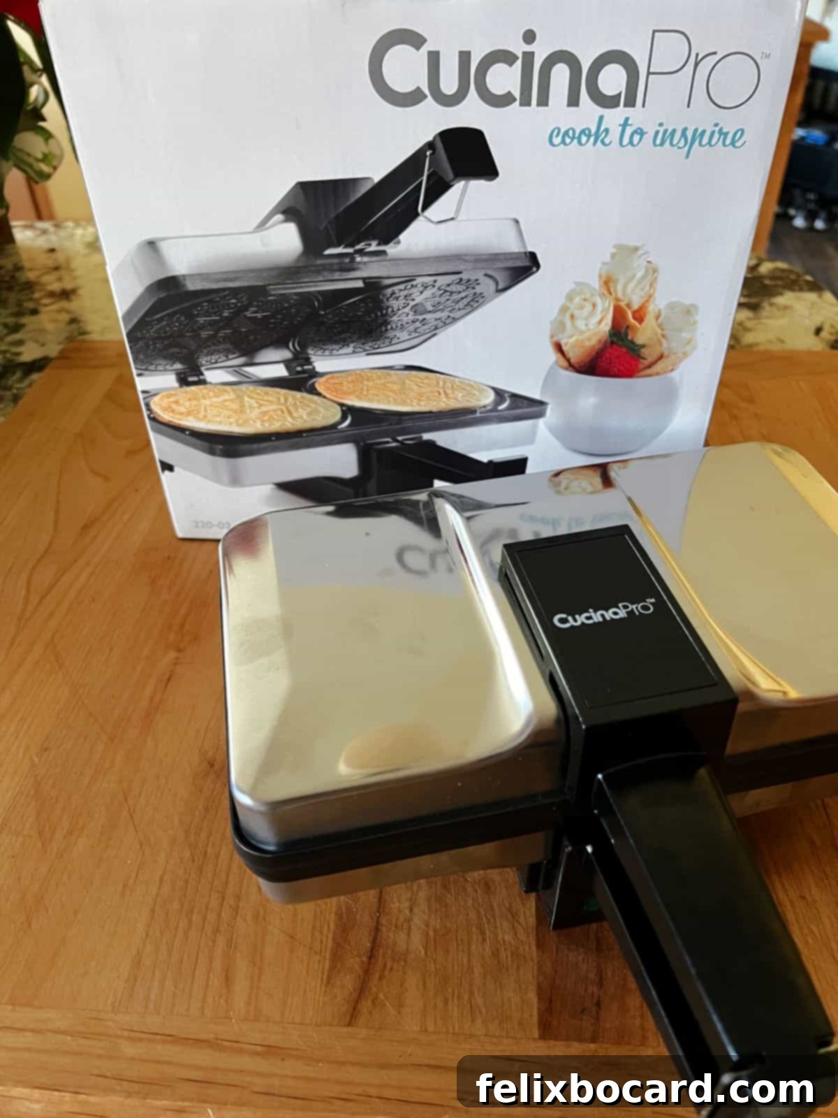 Norwegian Christmas Krumkake 4 Electric krumkake baker, essential for making authentic Krumkake cookies.