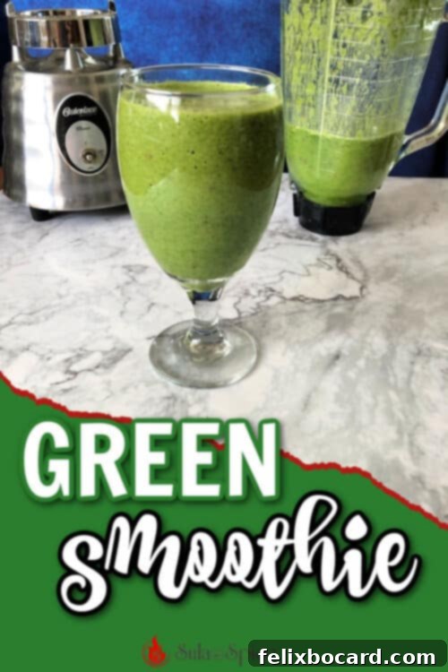 Daily Green Boost 5 green smoothie pin