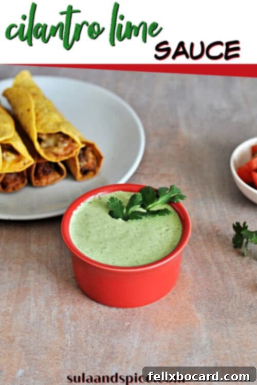 Cilantro-Lime Sauce 5 pin for cilantro lime sauce