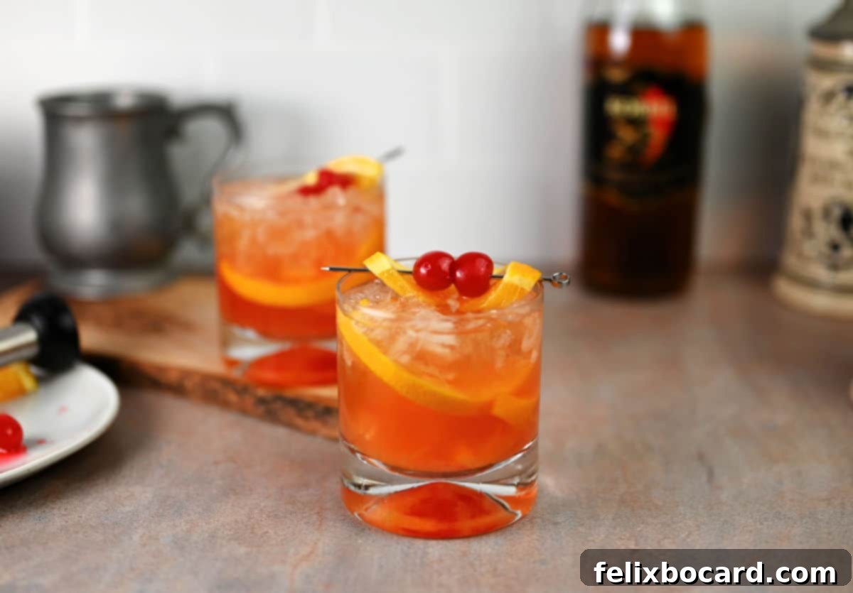 Sweet Wisconsin Brandy Old Fashioned 2 Two Wisconsin brandy old fashioned cocktails ready to drink