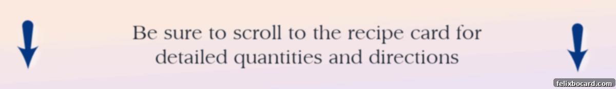 A pink banner reminding readers to scroll to the recipe card for full ingredient details and precise measurements for the fudgesicles.