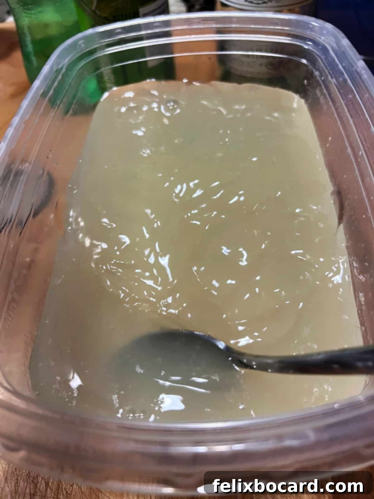 Blended Daiquiri Bliss 5 Stirring the liquids.