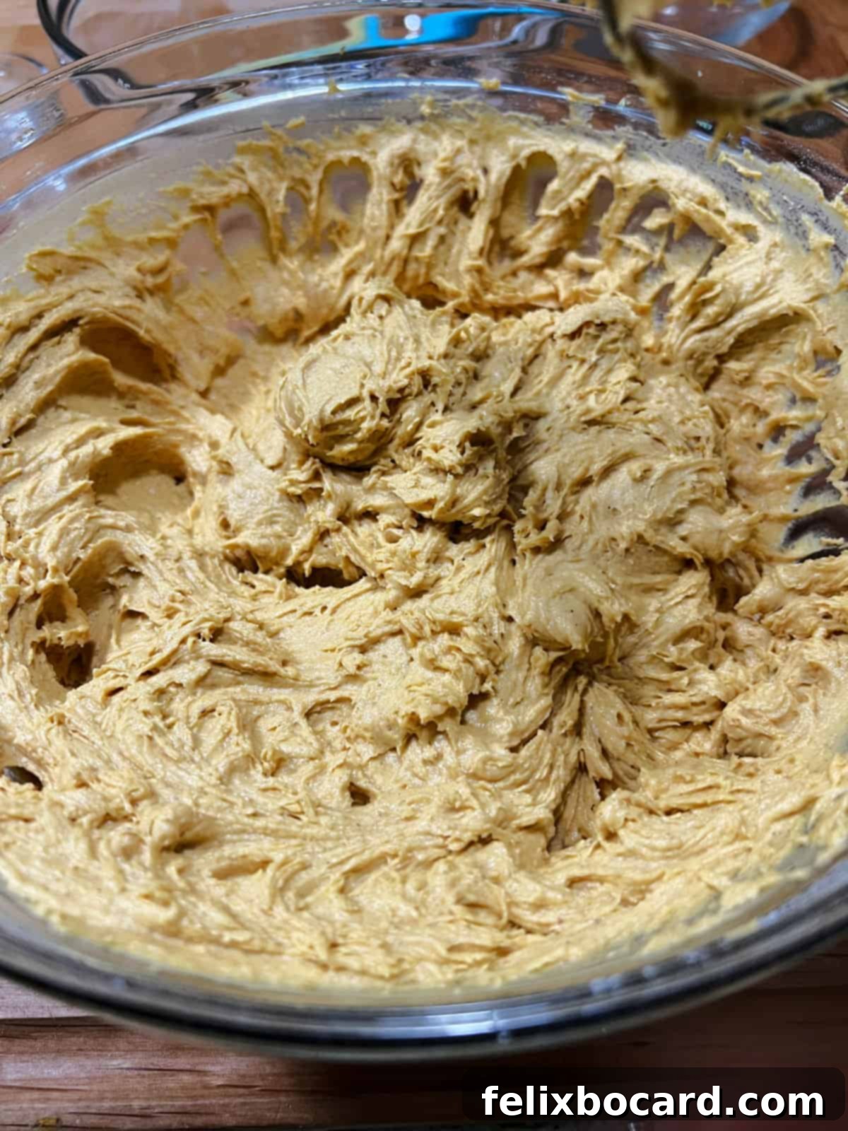 Fully mixed batter, ready for baking.