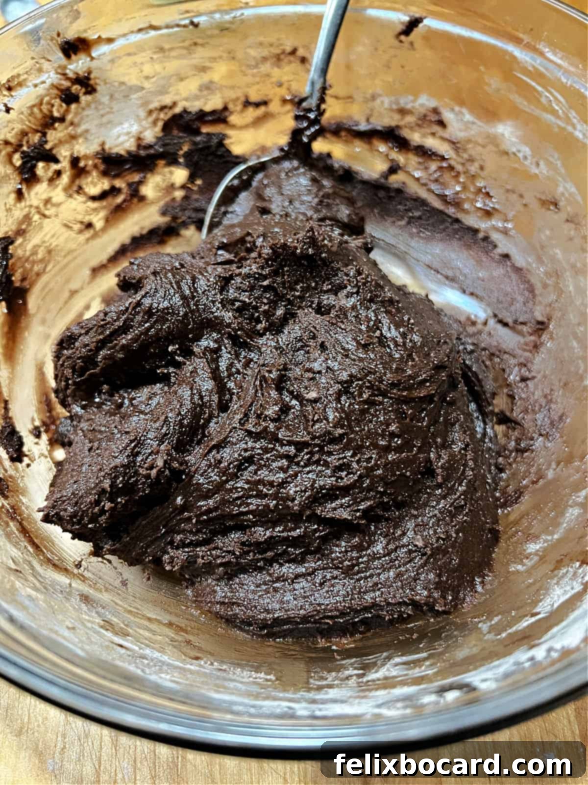 Thick cookie batter.