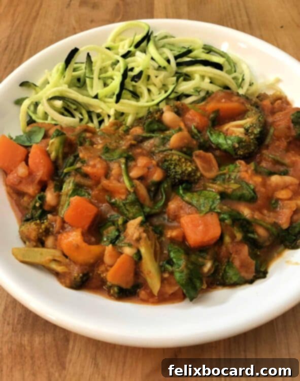 Serving vegetarian pasta sauce on a plate