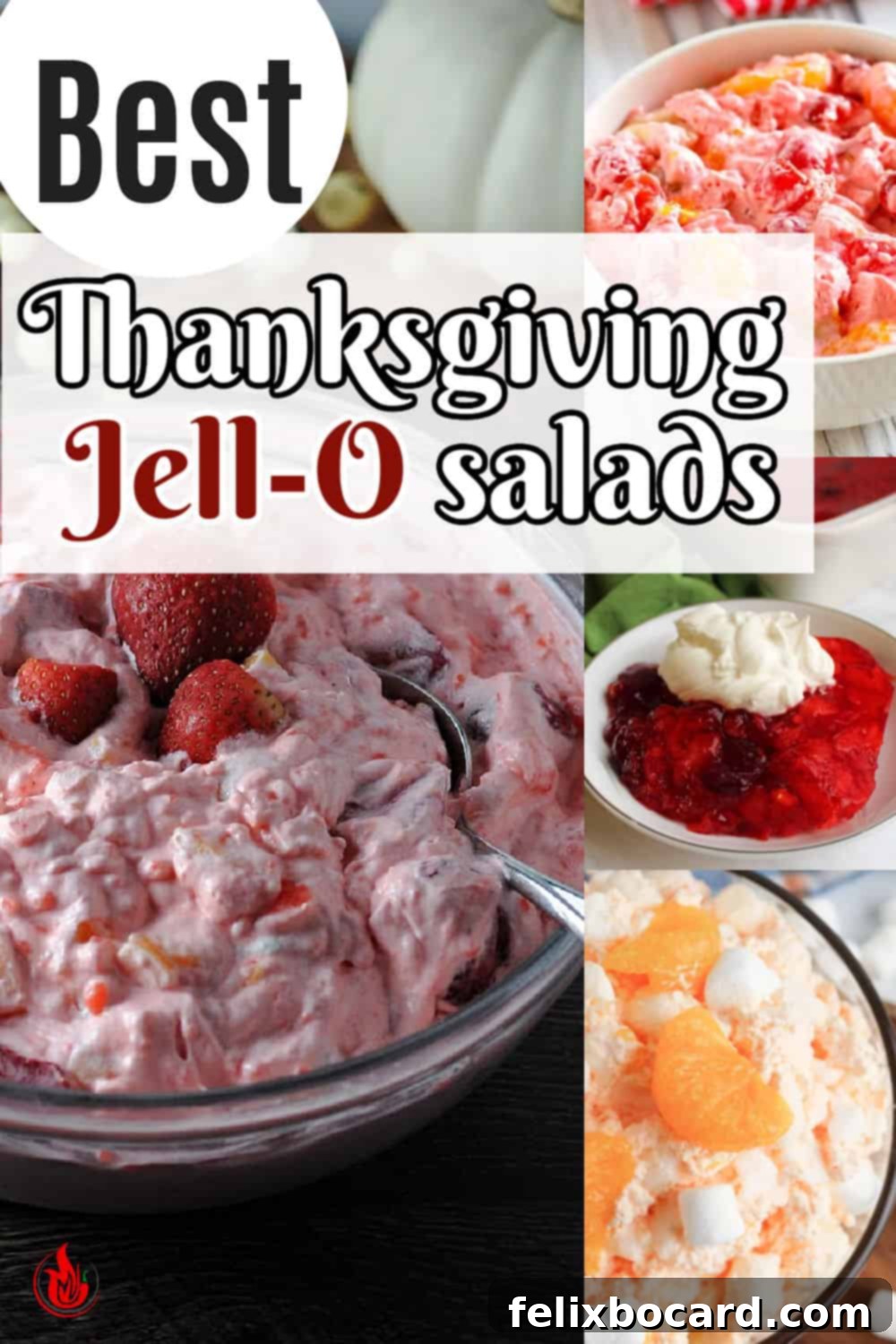 pin for best Thanksgiving Jello Salads