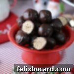 Chocolate covered Peanut Butter Rice Krispie Balls.