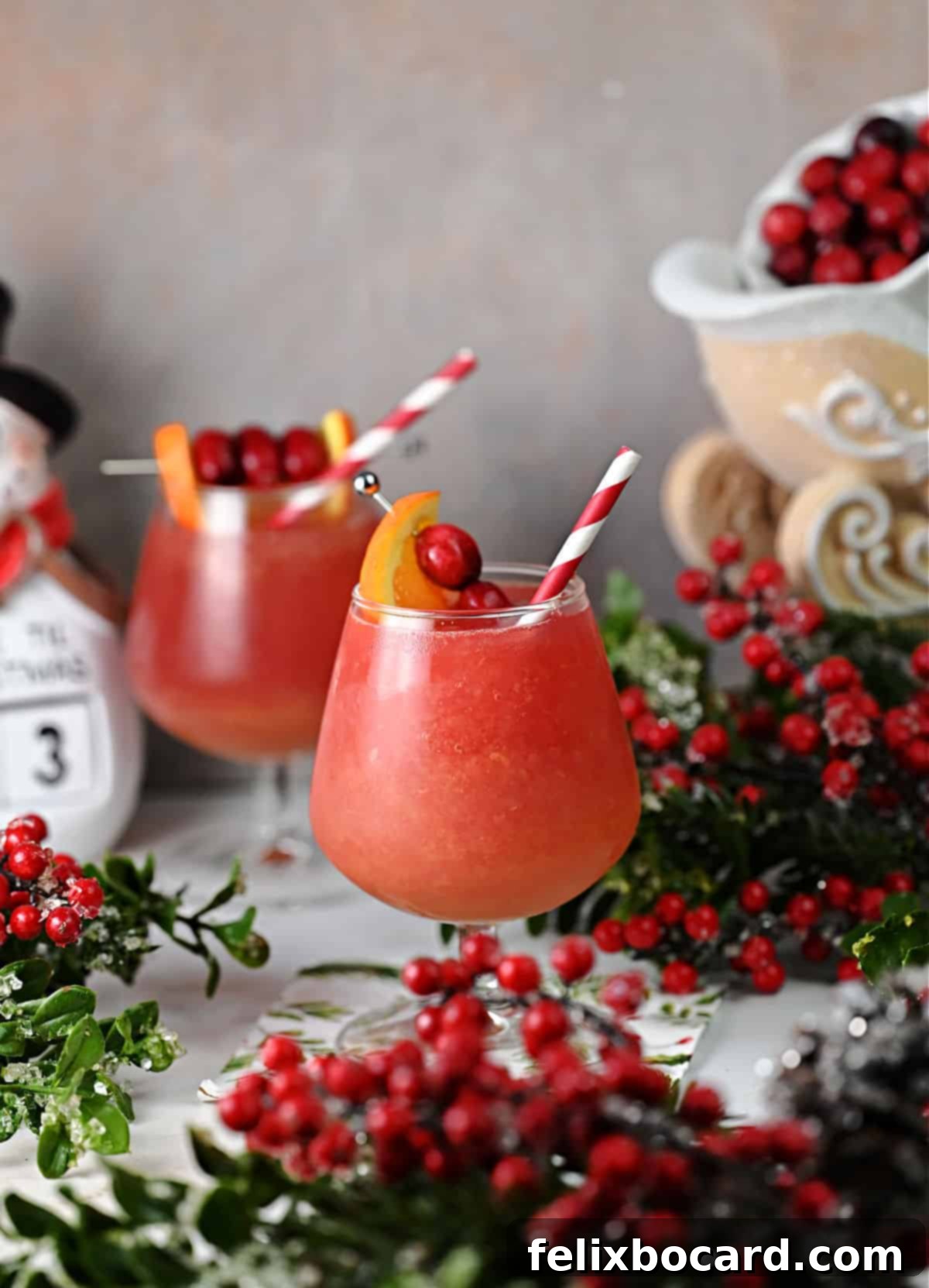 Zesty Cranberry Orange Vodka Chill 7 2 cranberry orange vodka slush drinks ready to serve.