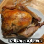 Roast turkey made in an oven bag.