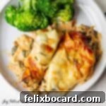 Tuscan chicken casserole, a hearty and healthy dish.