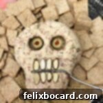 Spooky Pepperoni Skull Cheeseball 10 Pepperoni Cheese Ball