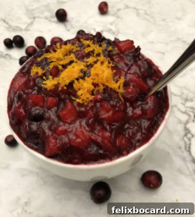 Ruby Apricot Cranberry Compote 6 cranberry sauce