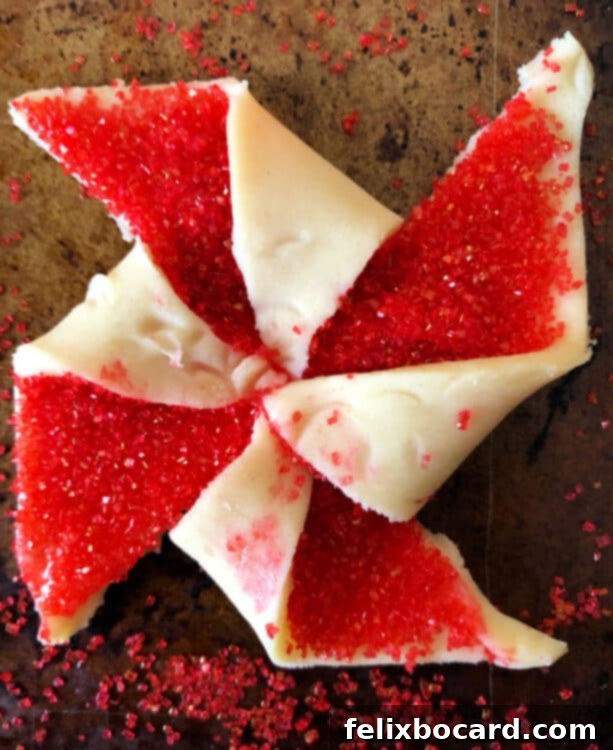 dough bent in to form a pinwheel shape