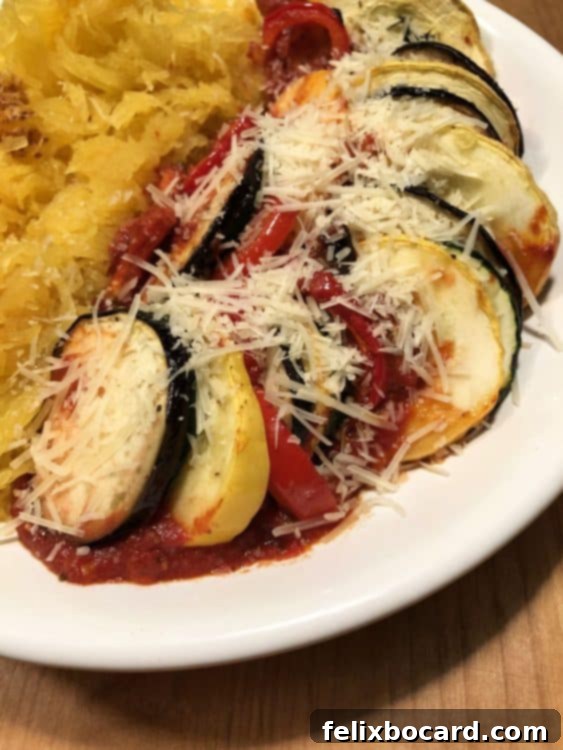 Underground Gourmet 8 Close up of ratatouille with a sprinkle of Parmesan cheese on top