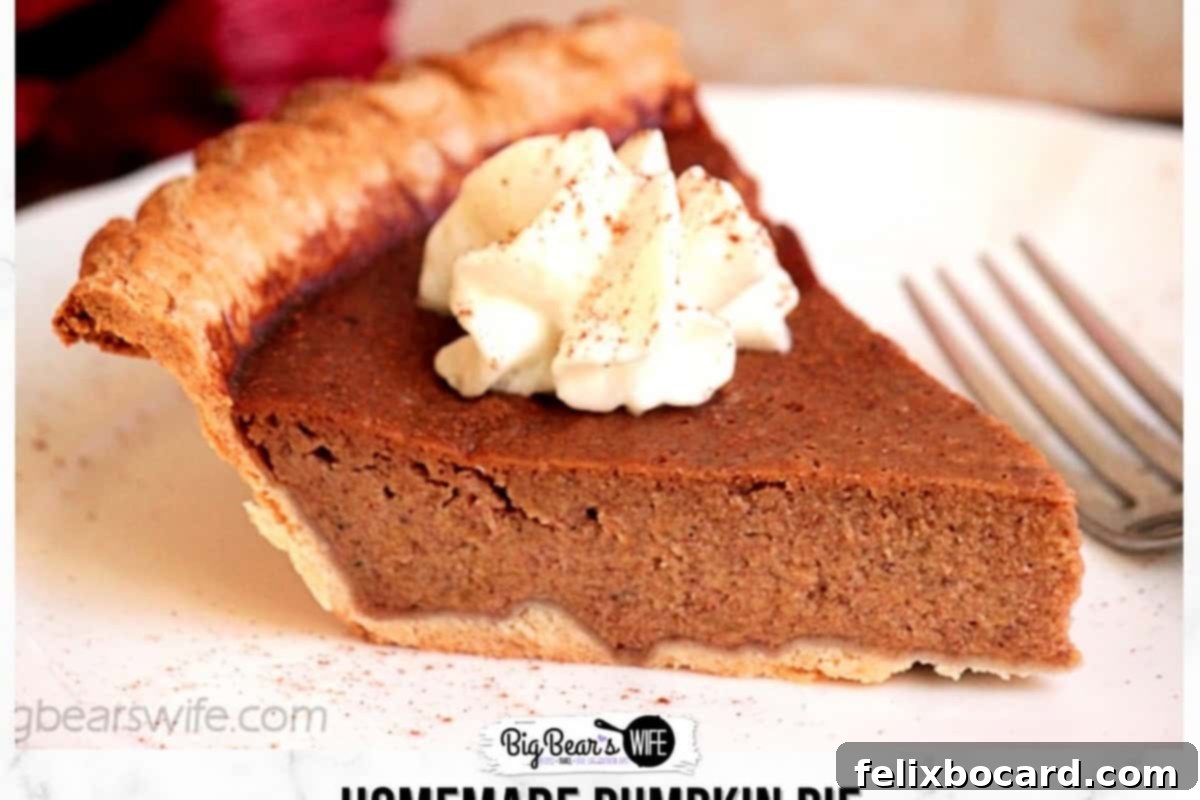 Classic Homemade Pumpkin Pie from Scratch