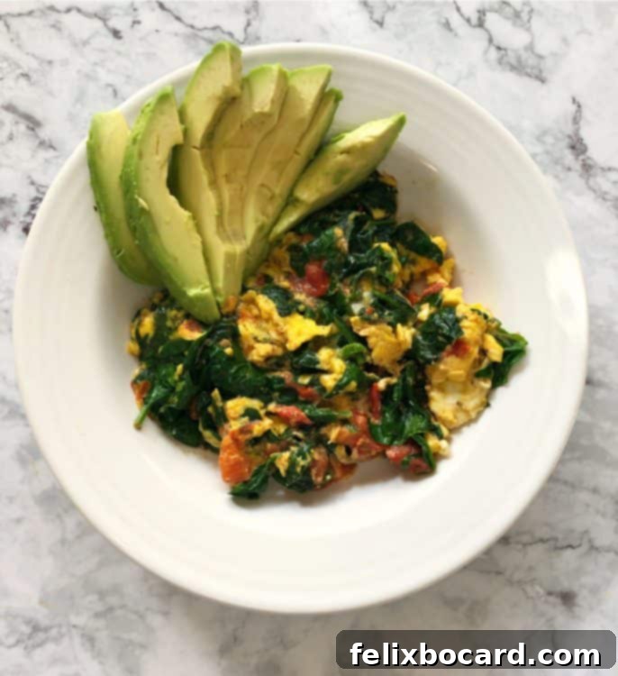 Supercharged Eggs 7 Eggs in a bowl with avocado