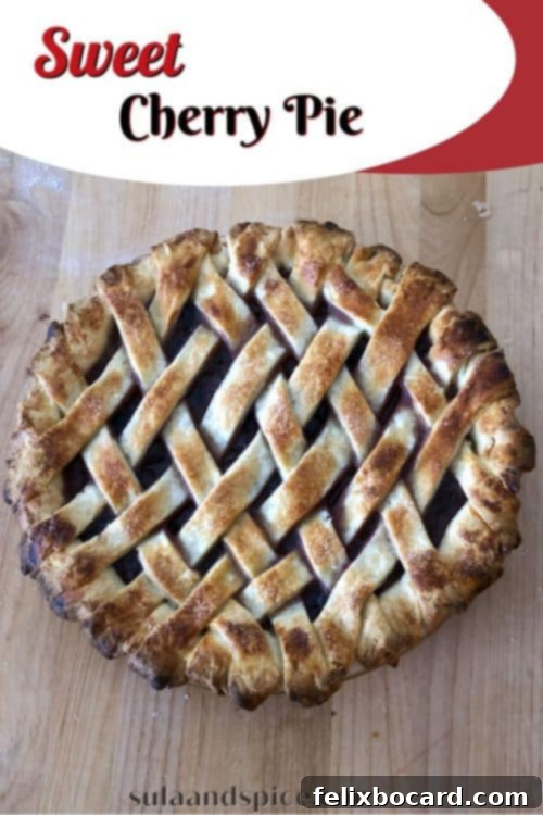 pin for sweet cherry pie