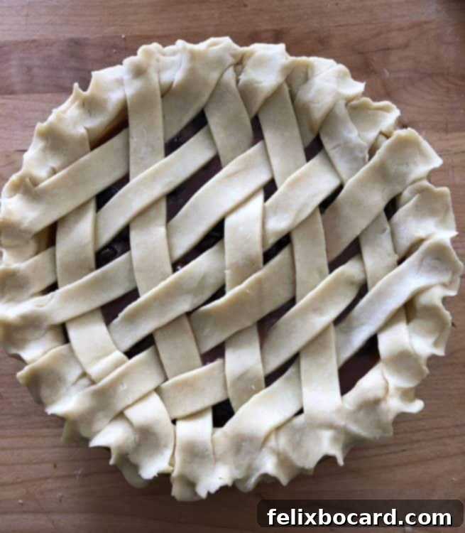 unbaked cherry pie