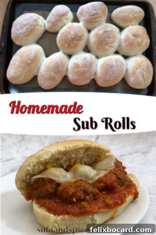 Deli Style Sandwich Rolls 8 Pin for Homemade Sub rolls recipe