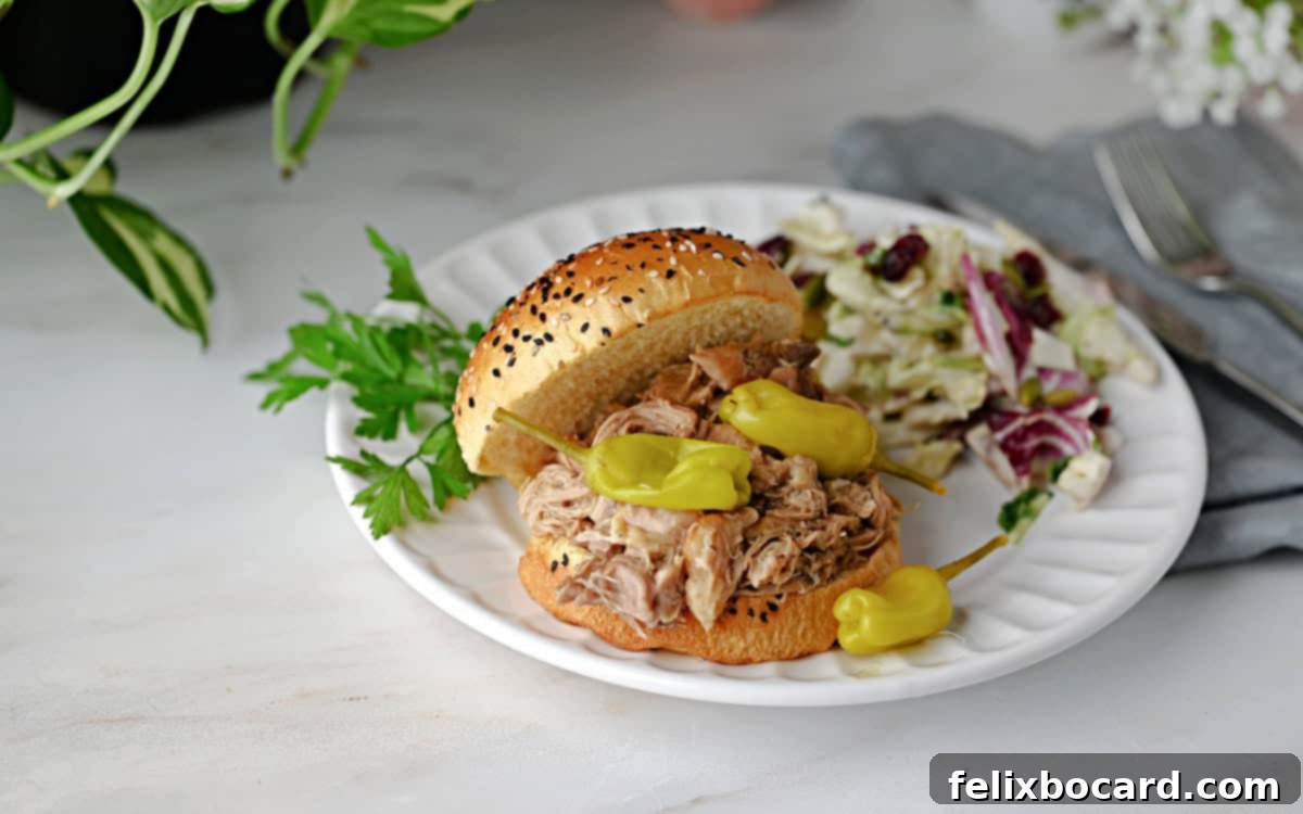 A Mississippi chicken sandwich on a bun with melted cheese.